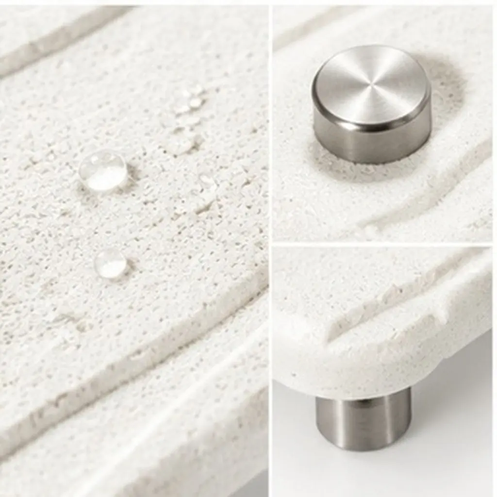 Diatomite Absorbent Drink Coasters Sink Organizer Non-Slip Instant Dry Pad for Bathroom Kitchen Countertop Soap Holder