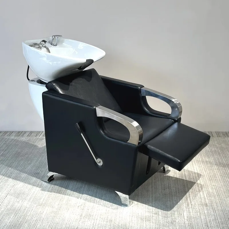 Barbershop Beauty Spa Shampoo Bowl Sink Chair Shampoo Chair Station Spa Salon Beauty Bowls