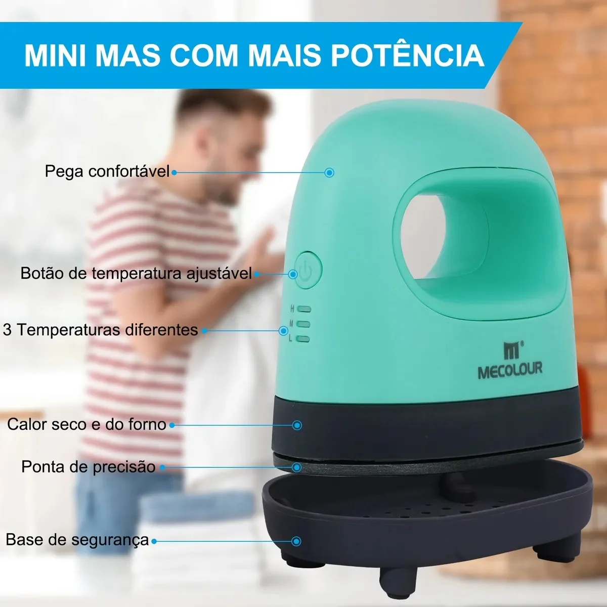 Prensa Térmica Mini De Ferro Fácil Para Roupas Pequenas Mecolour Diy Perfill Para Artesanato E Presentes Criativos 220V