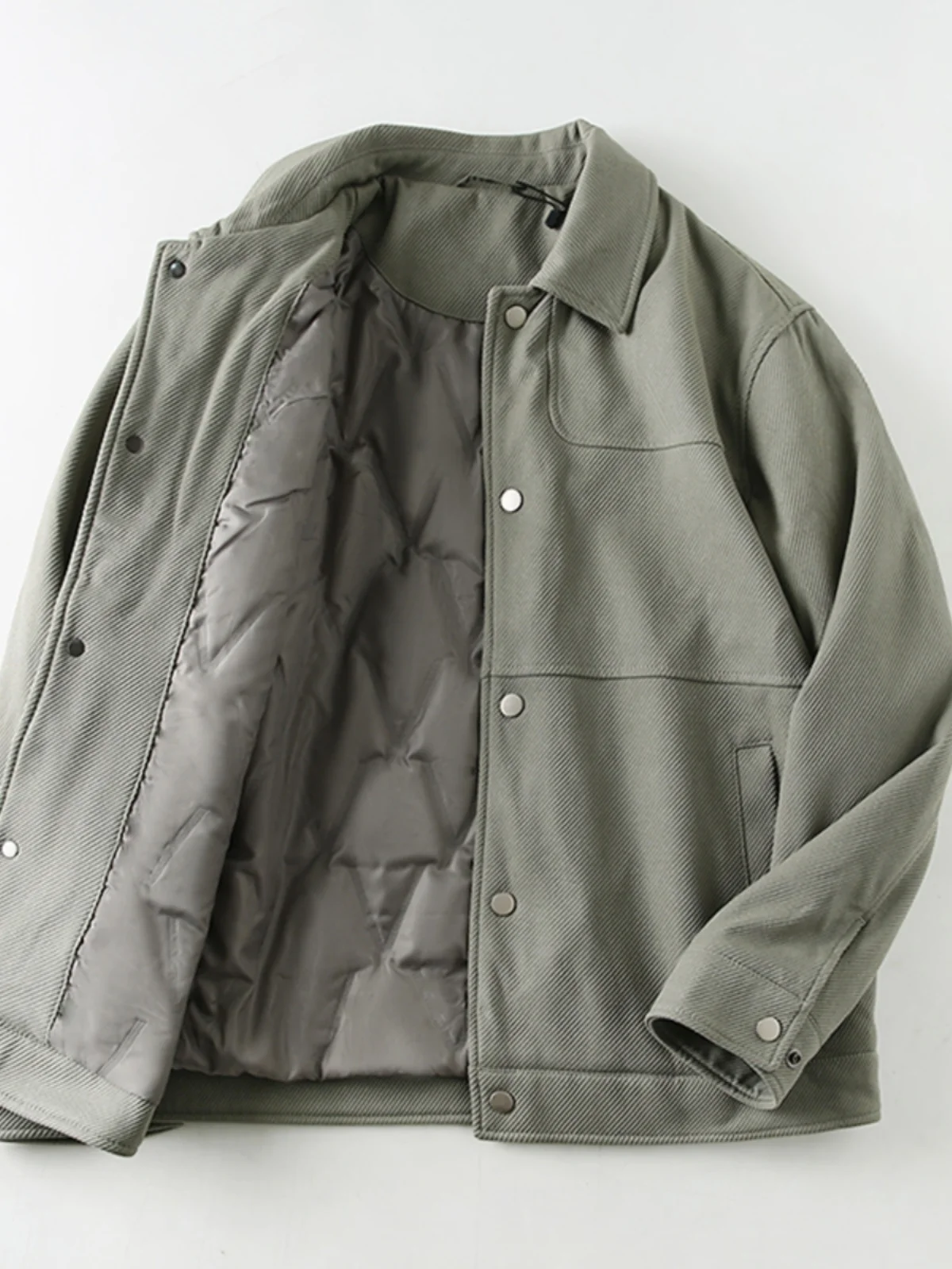 

Модная хлопковая куртка для мужчин: повседневная рабочая одежда, утепленная, с воротником, осенне-зимняя, теплая, приталенная, в городском стиле