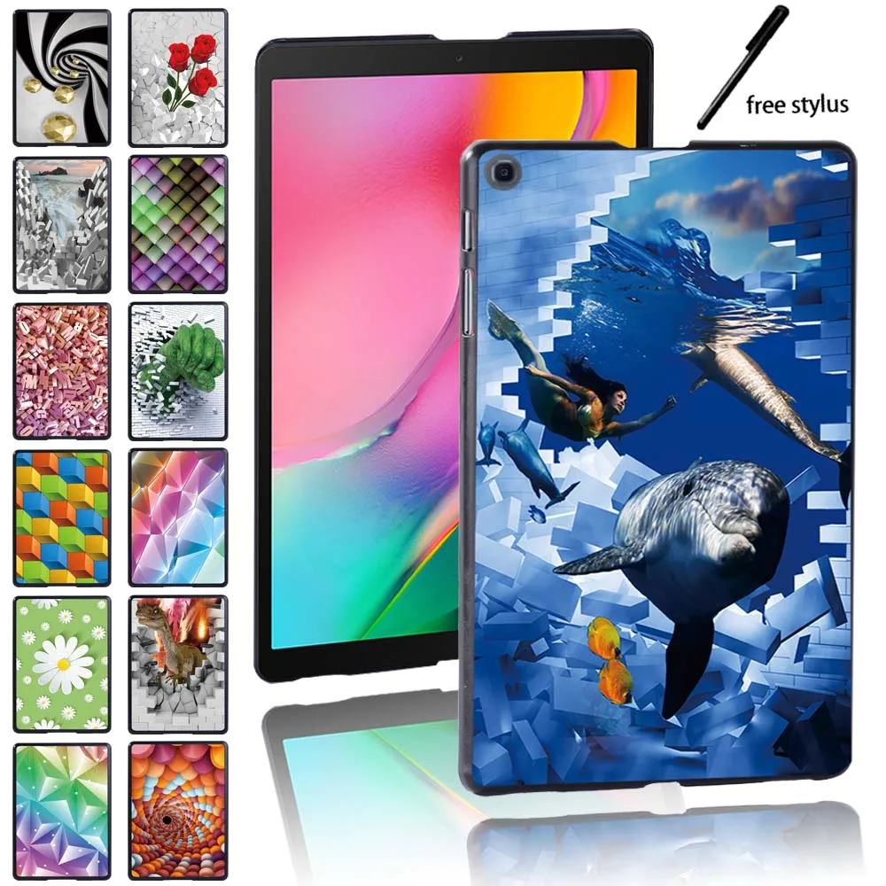 

Tablet Case for Samsung Tab A7 10.4"/S7 11"/S6 Lite 10.4"/S6 S5E 10.5"/A 8.0" 10.1" 10.5" 3D Pattern Plastic Back Shell Cover