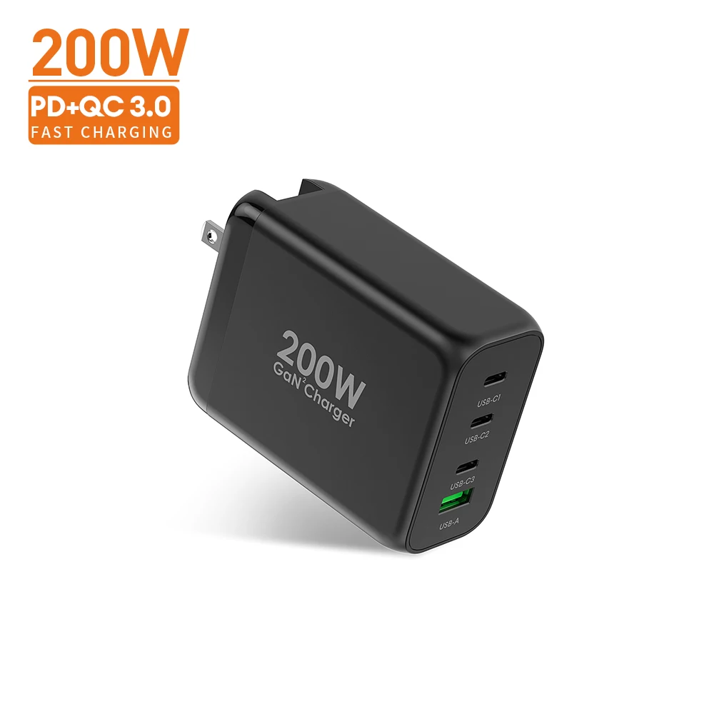 New Trend tech gan 200w pd fast charger for ugreen charger 100w for for iphone super fast charger type c travel adapter