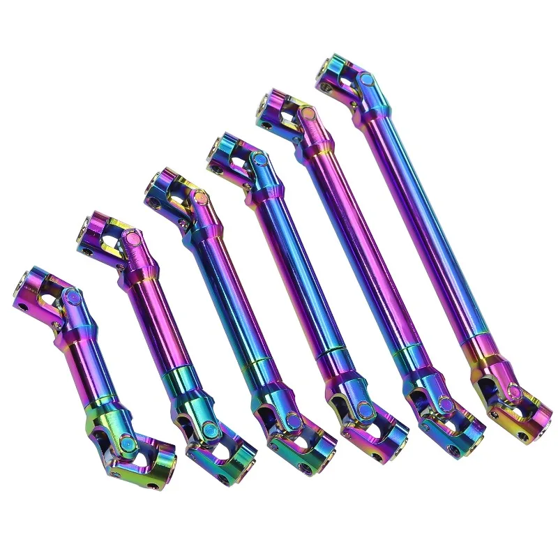 

Stainless Steel Internal Spline Universal Joint Colorful Transmission Shaft for 1/10 RC Crawler Car AXIAL SCX10 II 90046 Parts