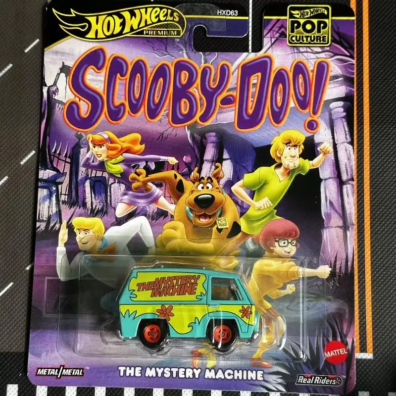 2025 Hot Wheels Premium Pop Cultuur 1: 64 Diecast Aston Martin Mazda Kool Kombi Mystery Machine Model Auto Collectible Kinderen Speelgoed