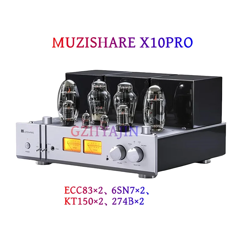 

NEW 25W*2 RMS MUZISHARE X10PRO Meishi Single End Class A Gallbladder Amplifier (KT170 Tube)