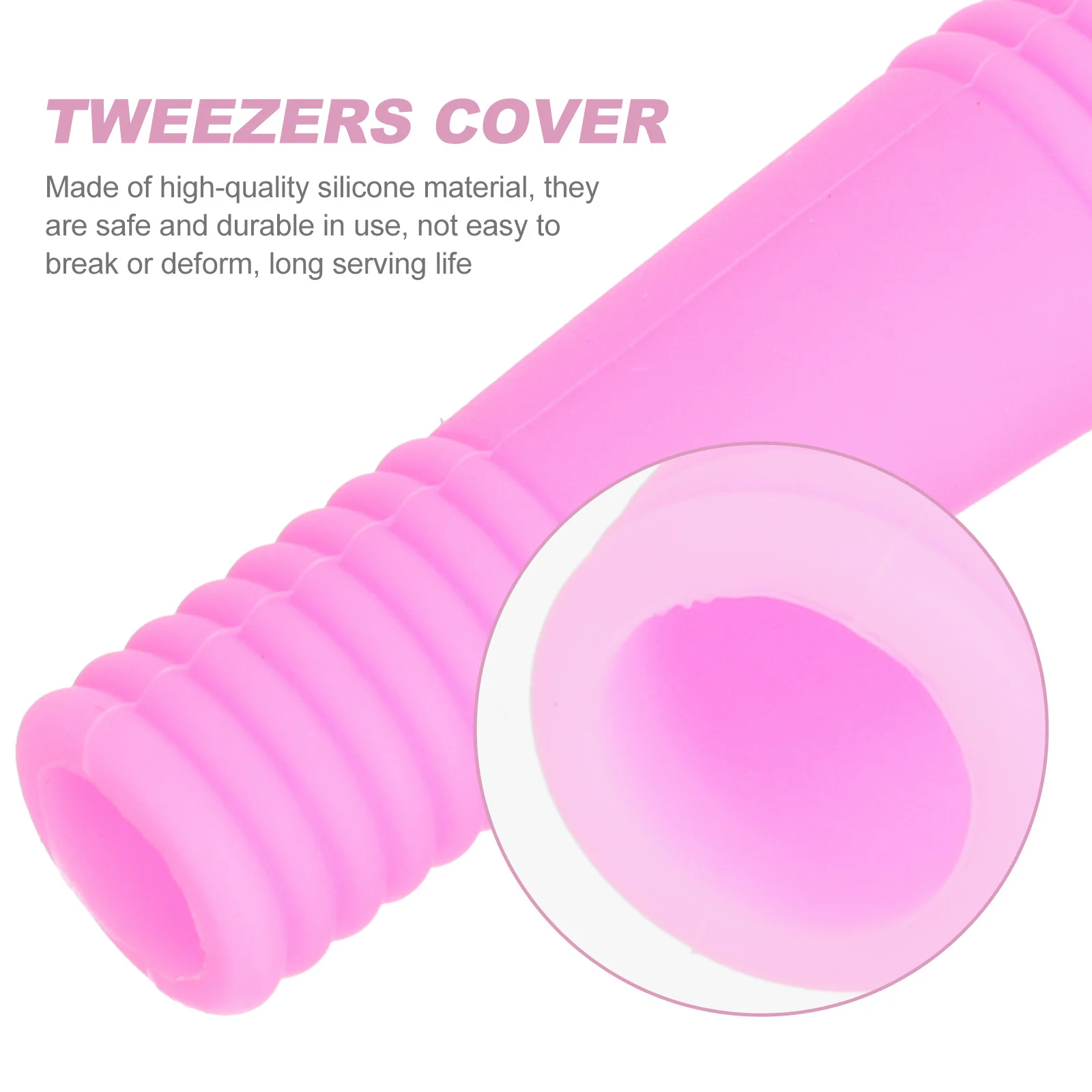 

6Pcs Non-Slip Silicone Protective Covers Tweezers Tip Sleeves for Nail Art Manicure Scissors Tweezers Cover Scissors Sleeve