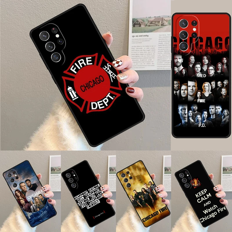 Chicago Fire TV-Show Handyhülle für Samsung Galaxy Note 10 Pro S26 Ultra S23 S24 FE S25 S21 S22 PLUS Stoßfeste Schutzhülle