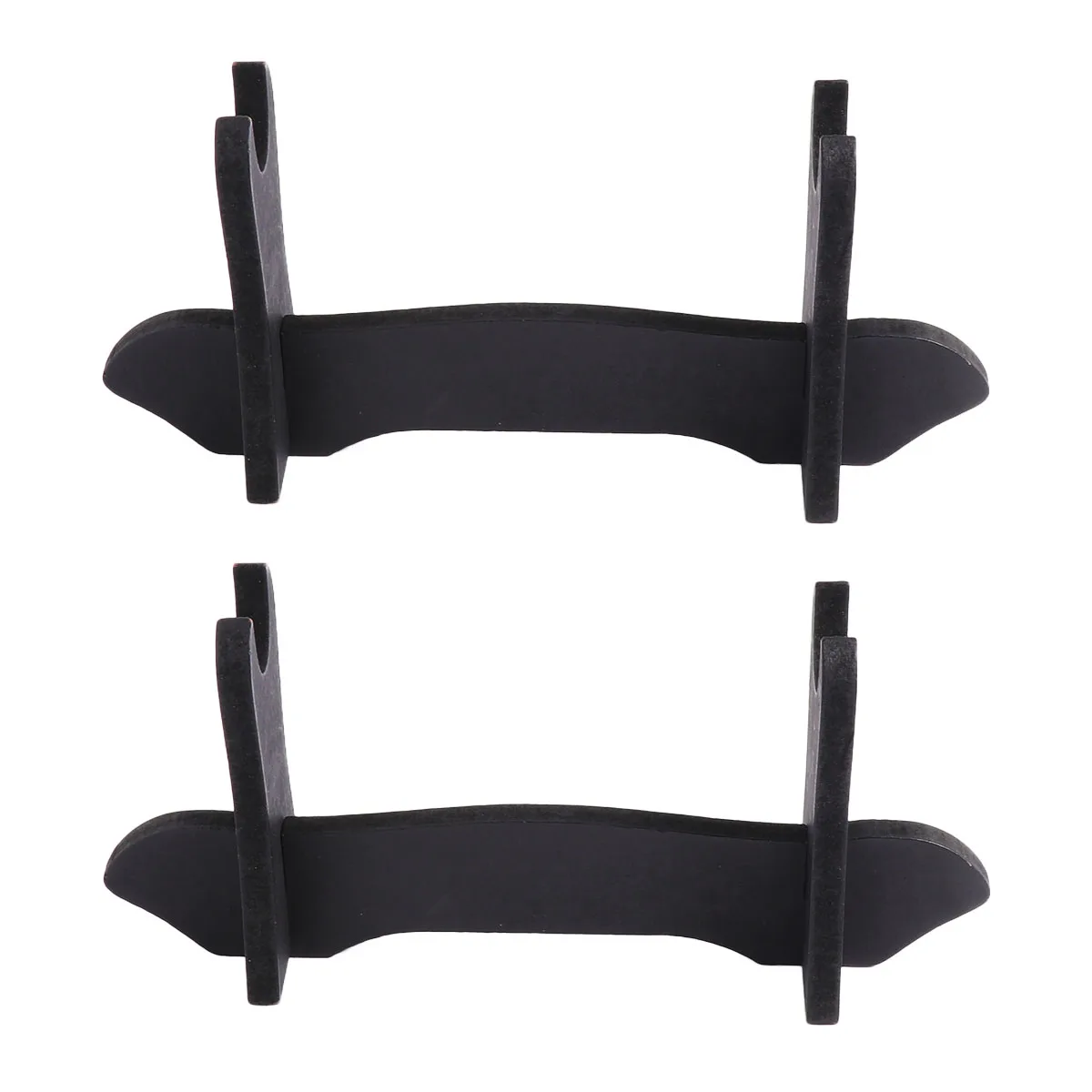 

2 Pcs Display Stand Sword Gift Folding Fan Holder Hanger Bamboo Organiser Accessory