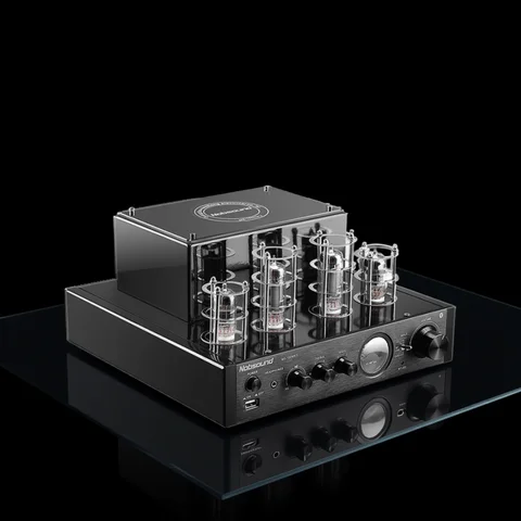 고출력 하이파이 발열 튜브 앰프, 프리 스테이지 오디오 스피커 앰프, 홈 시어터 블루투스 지지대, 4-16Ω, 25W + 25W