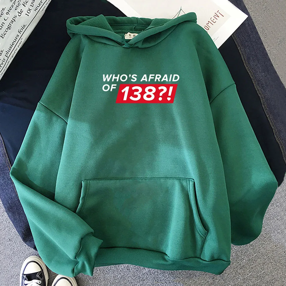 

Alan-Walker Hoodies Who's Afraid of 138! Letter Print Sweatshirts Rapper Heavy Mental Hooded Pullover Winter Graphic Unisex Top