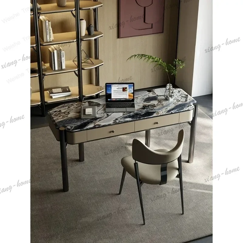 Factory Direct Natural Marble Desk Simple Study Minimalist Computer Home Desk