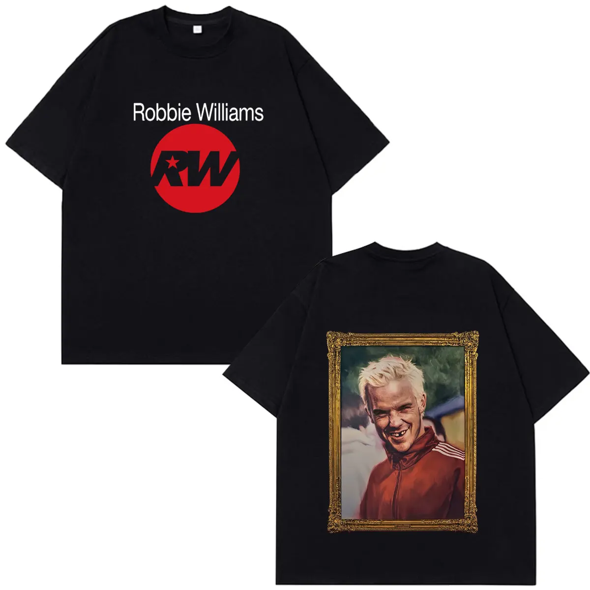 Robbie Williams BRITPOP 2026 Tour Print T Shirt Men Women Fashion Clothing T-Shirt Summer Cotton Loose Casual Hip-hop T-shirts