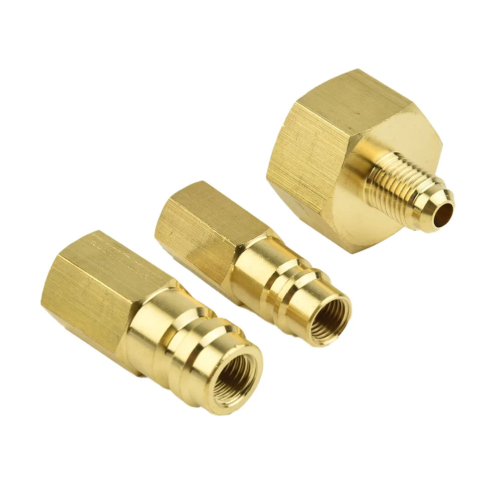 Adattatore per condizionatore d'aria R134A per Set di adattatori per convertitore ad alta e bassa pressione SAE da W21.8 a 1/4 ''parti di camion