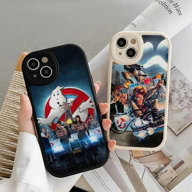 Ghostbusters Phone Case For IPhone 11 13 14 12 Pro Max Mini Xs X Xr 7 8 Plus SE2020 Silicone Soft Leather Texture Cover