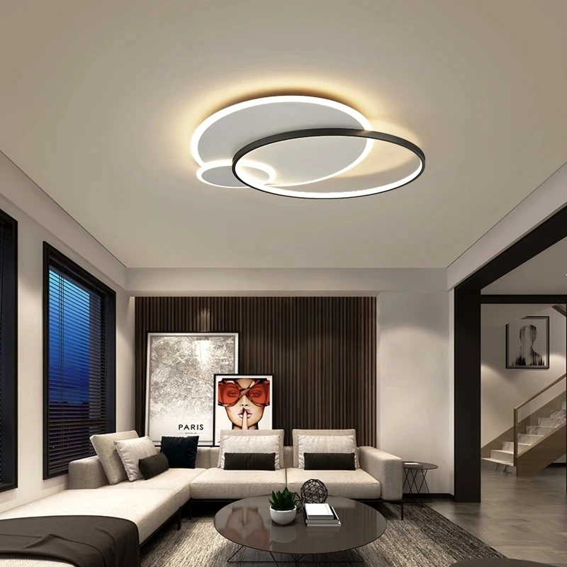 

Modern Creative LED Chandelier Lights For Living Room Bedroom Indoor Round Lamp Lighting Fixtures Home Deco Luminaire AC90-260V