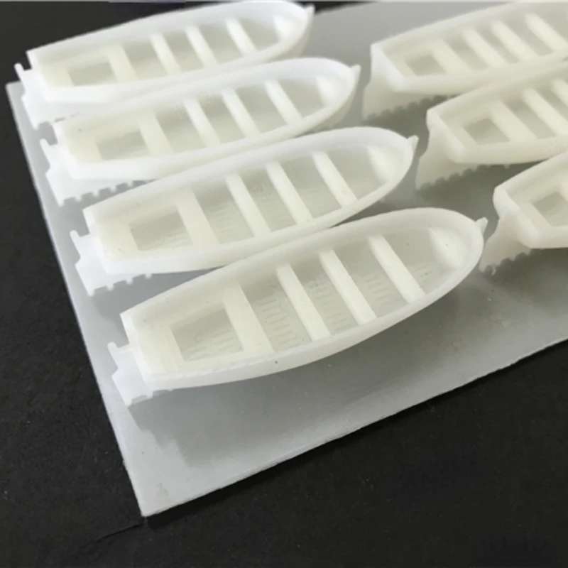 Lifeboat Model Kit Mini Sailboat Assembly Model Accessories 3D Printed Hull 96A Finished Dinghy