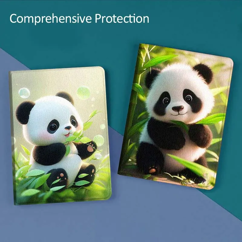 

Panda Bamboo Art Cartoon Cute For Huawei MediaPad T5 T10s M6 M5Lite SE Honor Tab 5 6 7 V7 V8 X8a X9a Pro Soft Tablet Case Gift