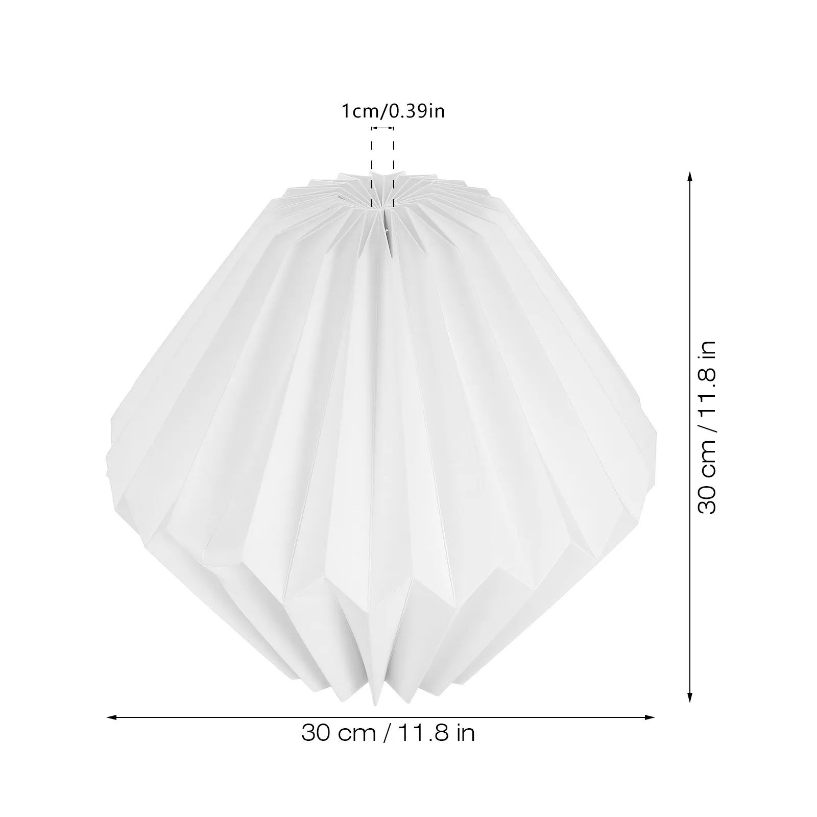 Foldable Hanging Lamp Shade Origami Paper Design Ceiling Light Shade for Living Room Bedroom Kitchen Dining Room Pendant