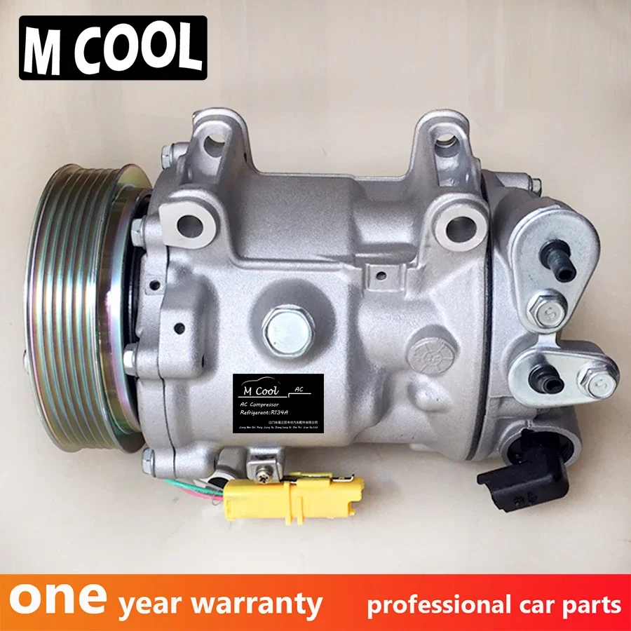 Air AC Compressor For Peugeot 407 508 607 Citroen C5 C6 9648138980 9654764280 9656574080 9660555380 9670022580 6453