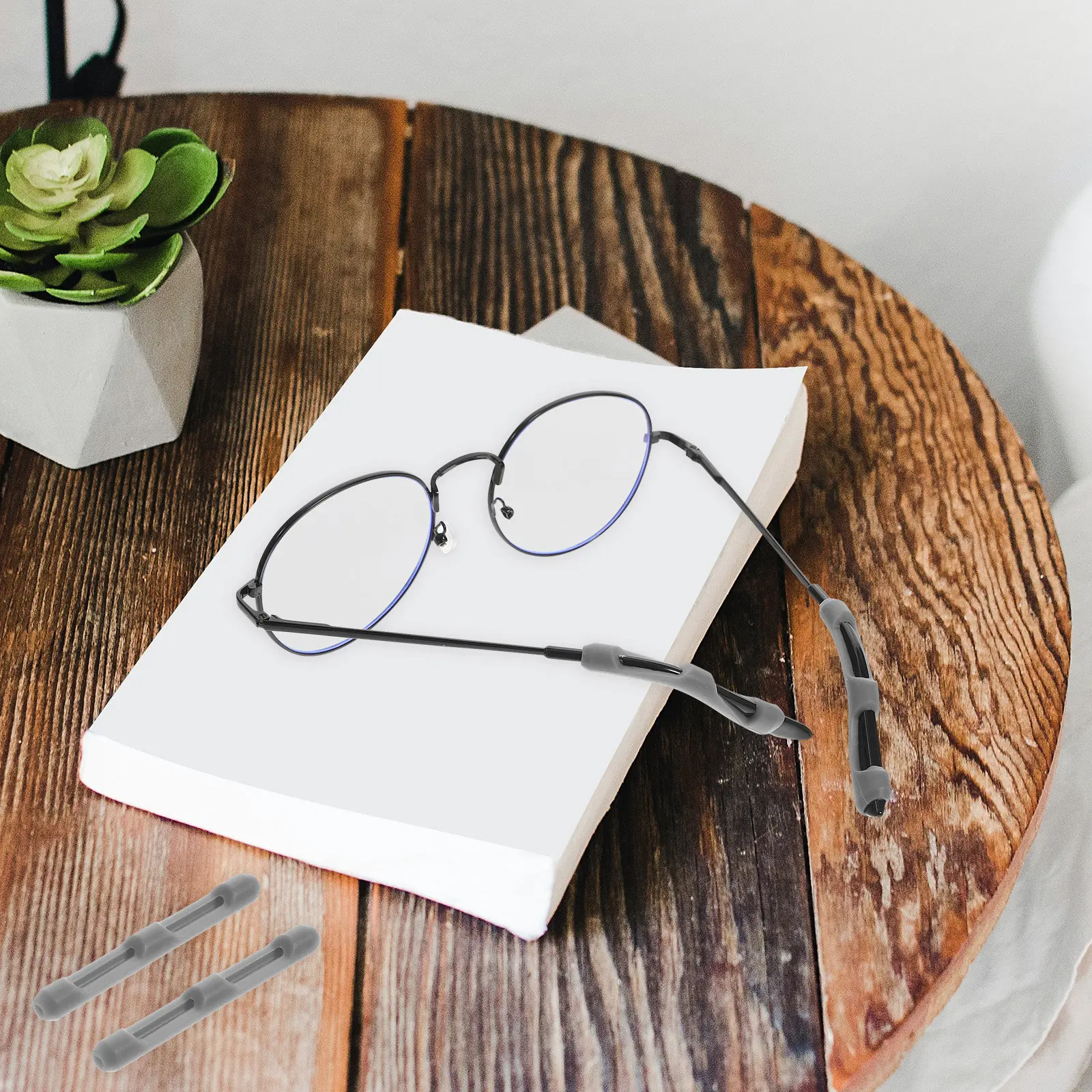 

10Pairs Eyeglass Ear Cushions Silicone Glasses Temple Tips Sleeves Anti Slip Ear Grips for Working Running Climbing Yoga