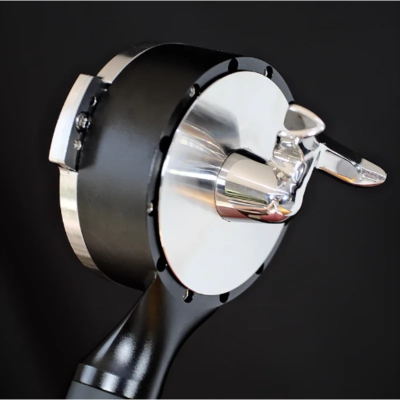 V2 Bottomless Flat Coffee Machine Handle Deformable Horn, Ingot Double Mouth