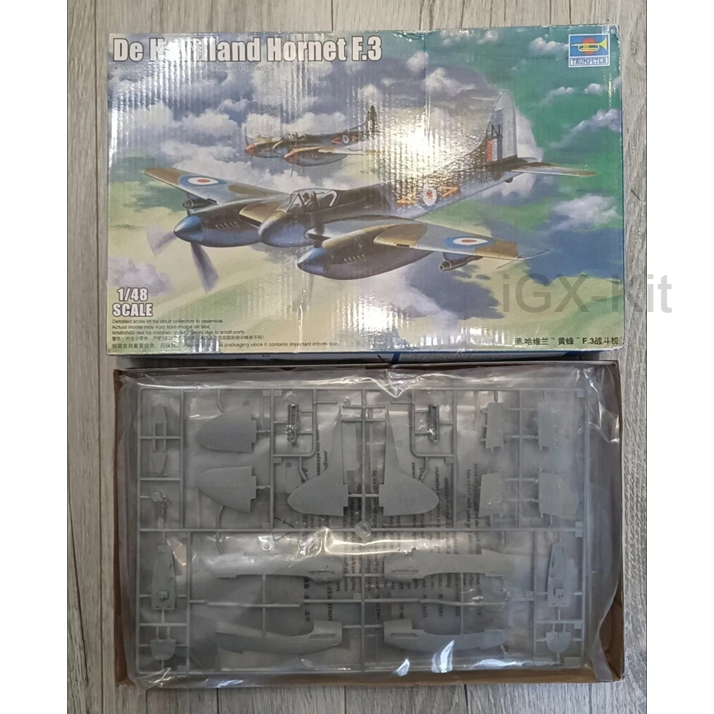 

Trumpeter 02894 Масштаб 1:48 Royal Air Force De Havilland Hornet F3 Истребитель Пластиковая сборная модель Строительный комплект