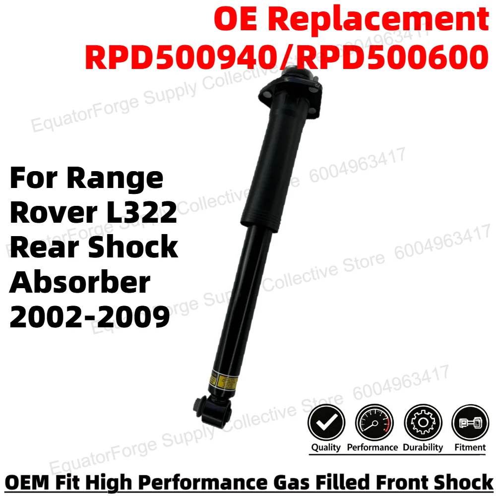 Comfortable Direct Fit High Stability Premium Durable Rear Shock Absorber for Range Rover L322 OE Number RPD500940/RPD500600