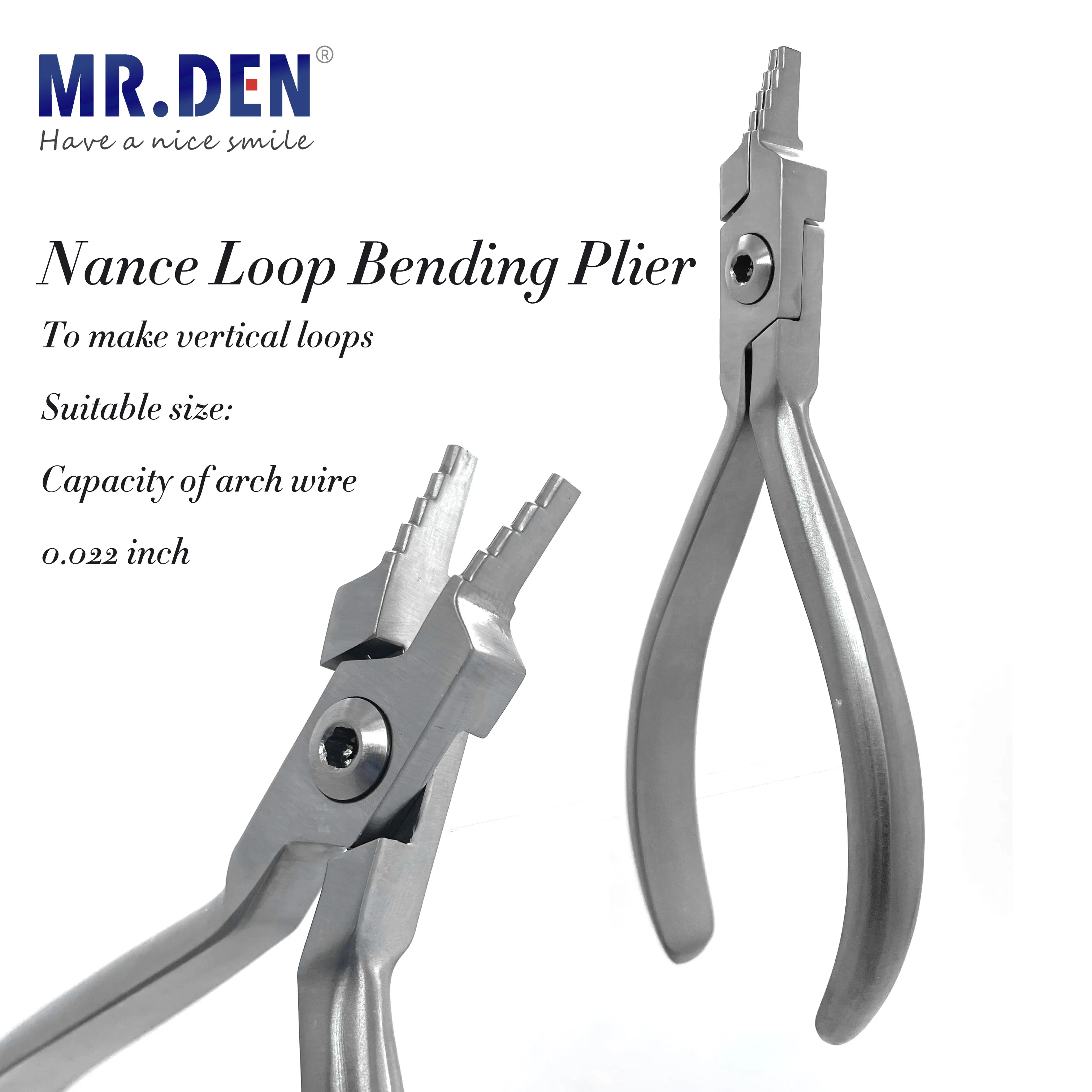 1pcDental Orthodontic Multiple Function Plier Nance Loop Wire Bending Forming Forcep Stainless Steel Vertical Loop Surgical Tool