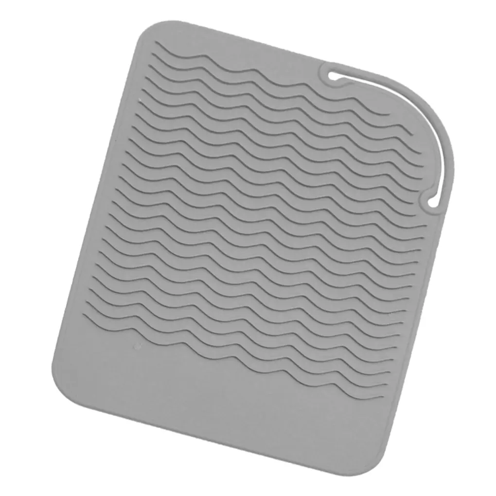 Silicone Heat Resistant Mat for Hair Straightener Flat Iron Curling Iron Tool