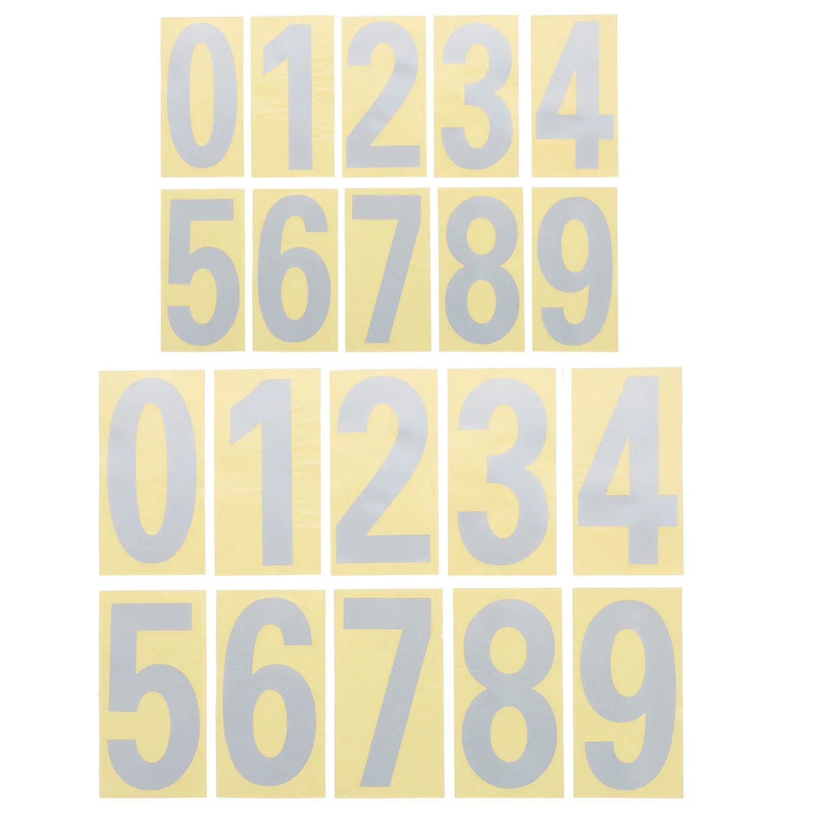 

5Sets Digital Decals Reflective Outdoor Address Numbers Stickers for Mailboxes House Signs Garbage Bins Night Visibility