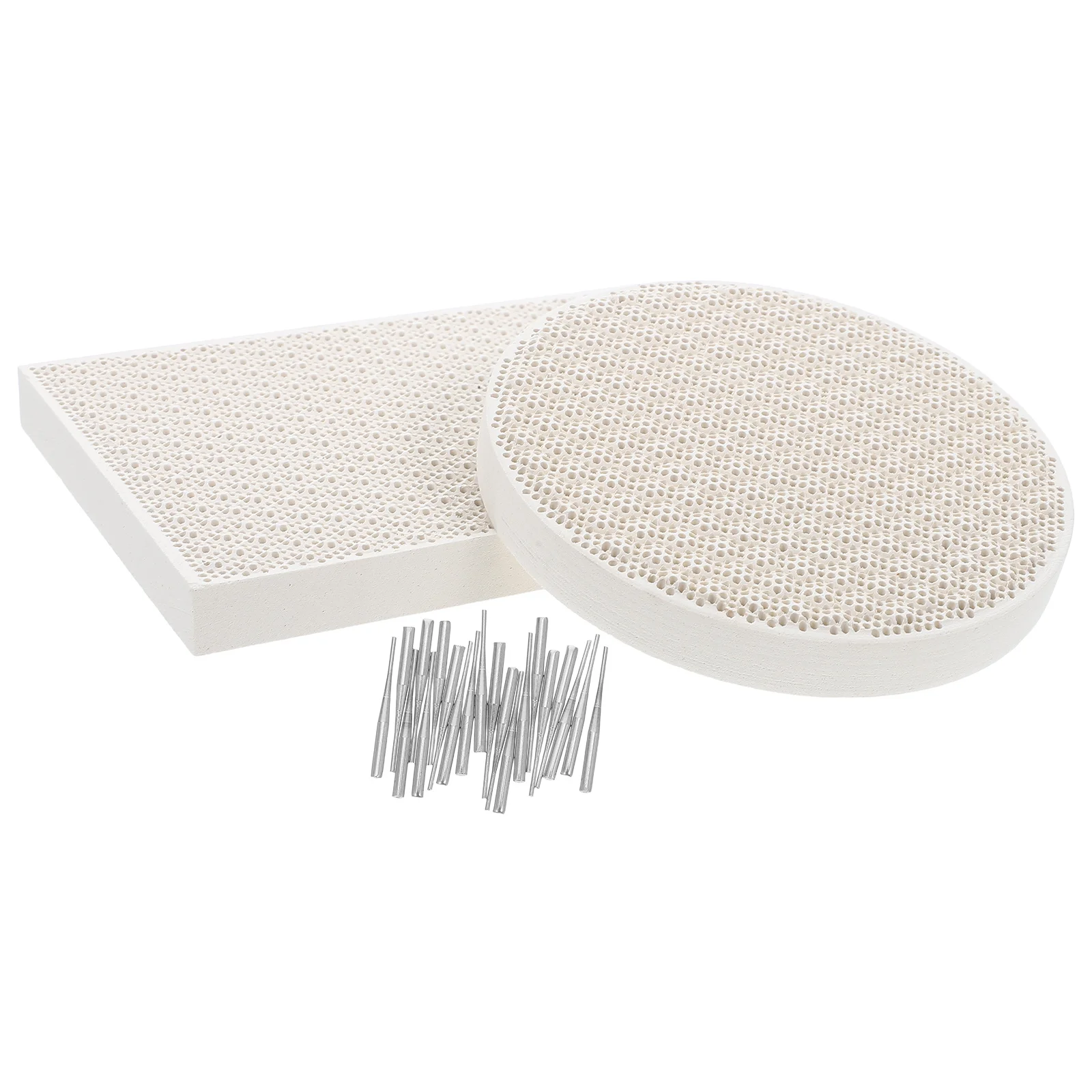 

1 set 1 Set Ceramic Honeycomb Board Jewelry Making Tools Kit With Needles Panel For Melting Casting Gold Jewelry Soldering Kit