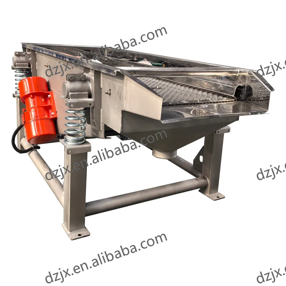 DZJX Plastic Mini Liner Vibrating Screen Machine for Ice Stainless Steel Pebble Vibrating Sieve