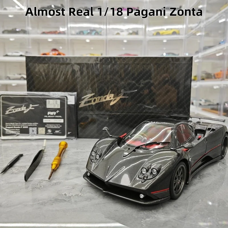 

In stock: 1:18 Pagani Zonta cinque die-cast simulation alloy car model, boys' festival gift toy, adult decorative item.