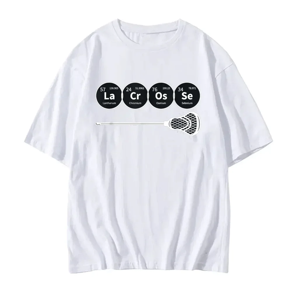 Harajuku Street Round Neck Top Hockey Elements Periodic Table Chemical Gift T-shirt Dunny Printed Comfortable Casual Style