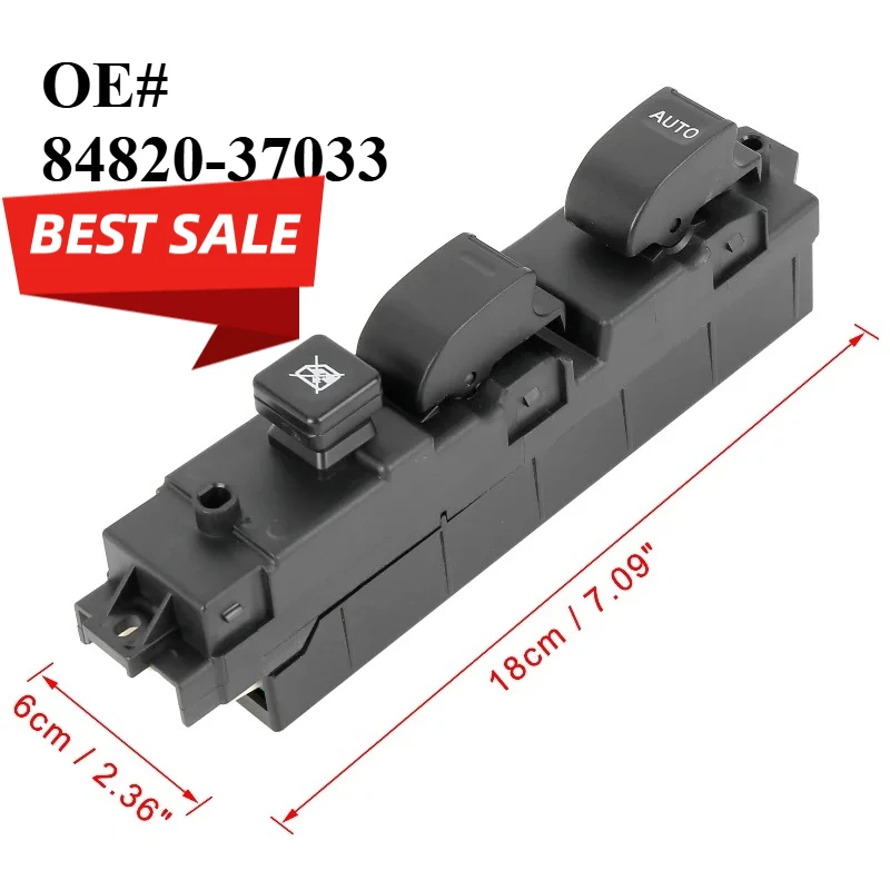 

84820-37033 Front Left Driver Side Window Lifter Switch FIT for Hino XZU330 Truck 24V auto parts 84820 37033