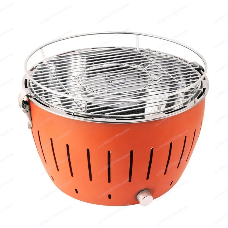 Elektryczny grill na węgiel drzewny do użytku domowego, przenośny piec bez dymu i niepodgrzewający się.