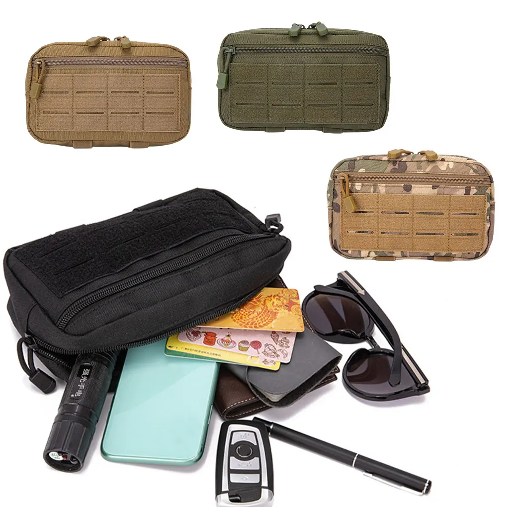 Kit de primeiros socorros tático, saco de cintura, ferramenta de caminhada, camuflagem