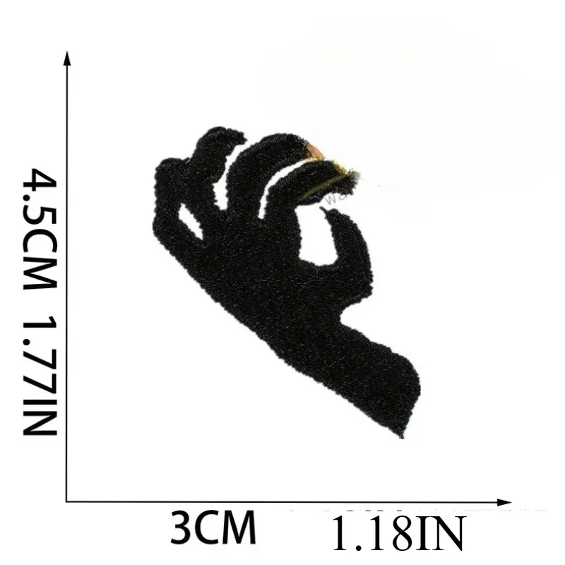 ملصق قماشي مطرز على شكل قطة شبح للهالوين، ملصق رقعة على شكل قلعة رعب، ملصق تطريز ساحرة، مضرب مصاص دماء #4