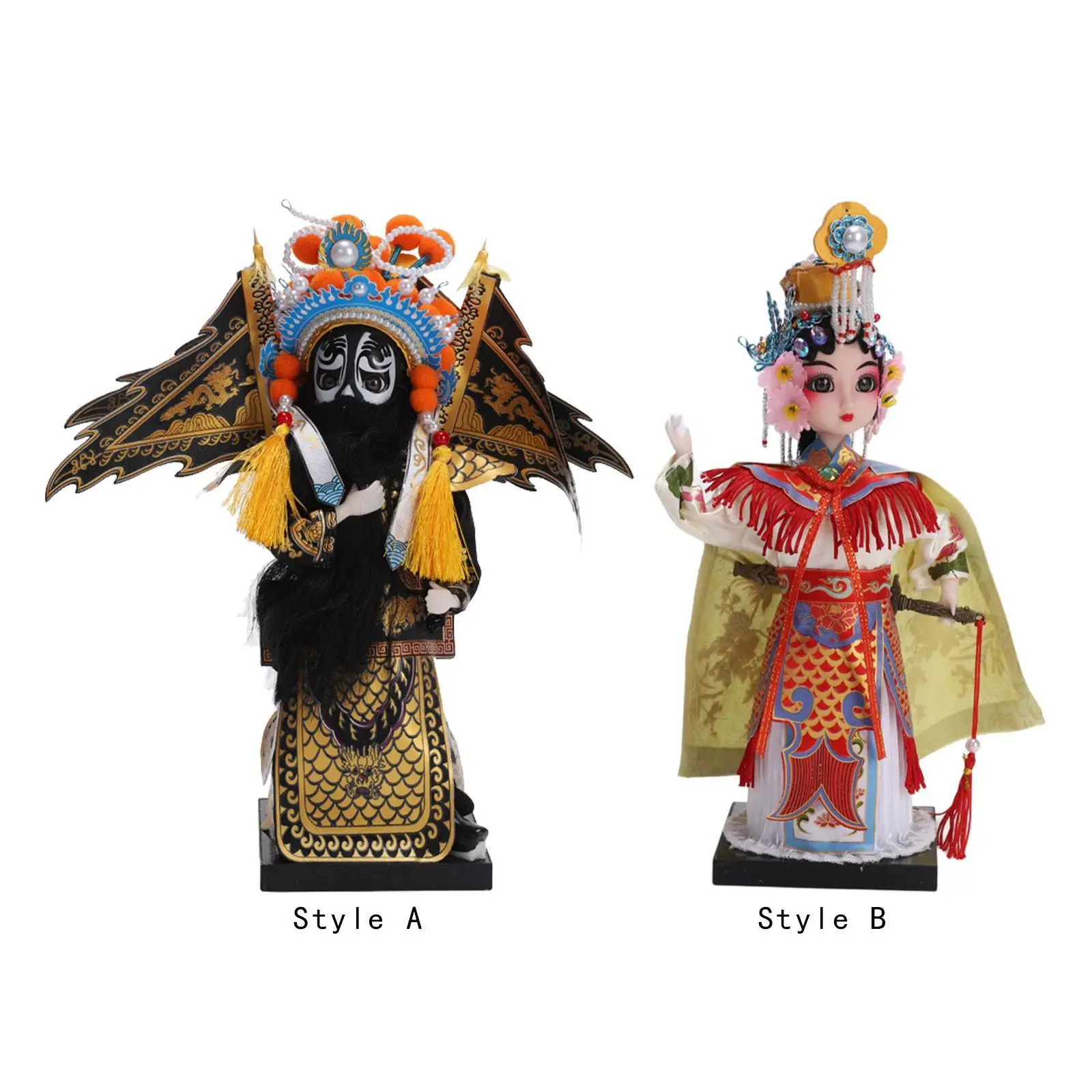 Peking Opera Doll Ornament Collectible Statue Gift Decorative Tabletop