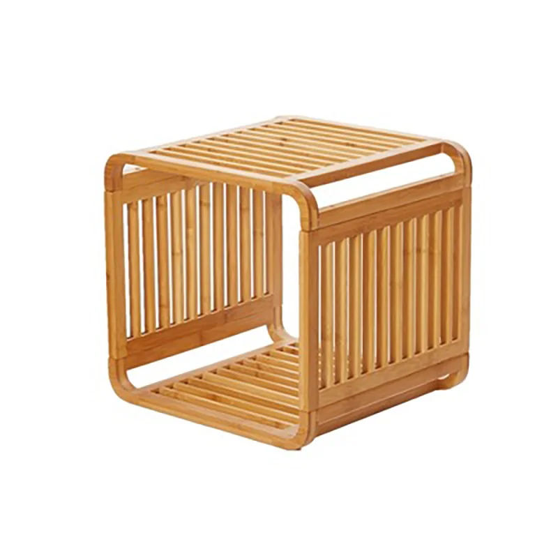 Multifunctional Storage Rack Bedroom Bedside Table Bathroom Minimalist Bay Window Bamboo Storage Rack