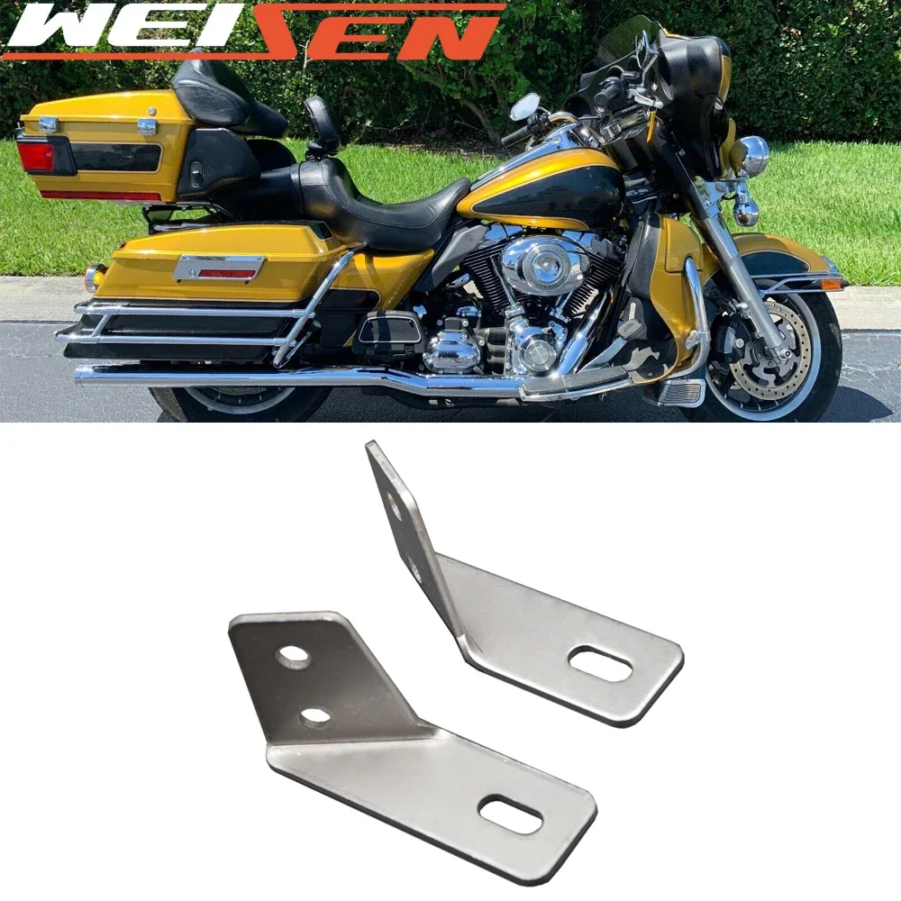 

Fix Right and Left Side Broken Fender Saddlebag Rail Support Brackets Strut Fits Harley-Davidson Touring FLT FLHT Ultra Classic