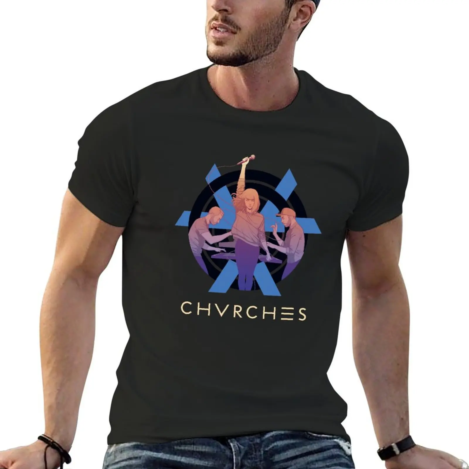 

Black Swift<<Chvrches Chvrches Chvrches Chvrches, Chvrches T-Shirt summer clothes Men's clothing