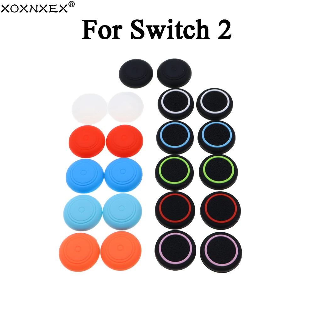 10 Stück ThumbSticks Grips Caps für Switch 2 JoyCon Silikon Joystick Caps Thumb Stick Cover Zubehörteile