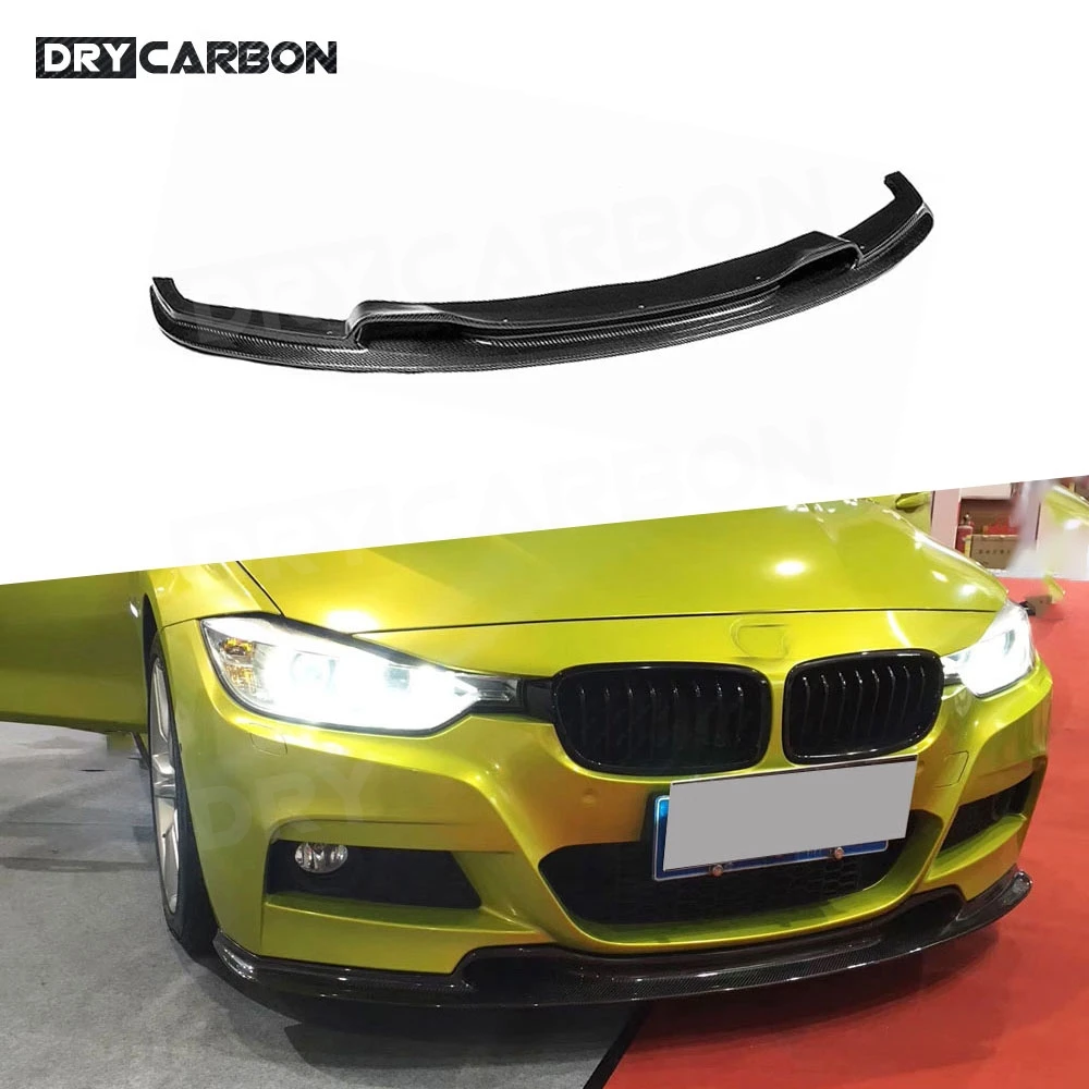 

Для BMW 3 серии F30 F35 M Sport 2012-2018 передний бампер, спойлер из углеродного волокна, защита для подбородка, комплекты кузова FRP
