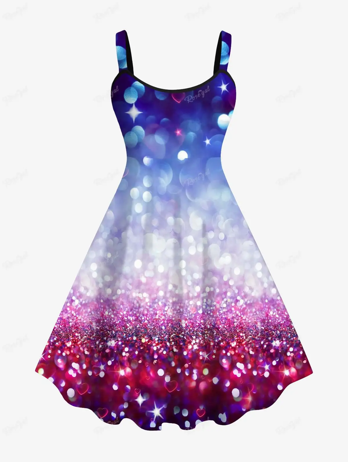 Rosegal grande taille femmes Hawaii ananas peinture éclaboussures imprimé printemps été quotidien décontracté Cami débardeur robe
