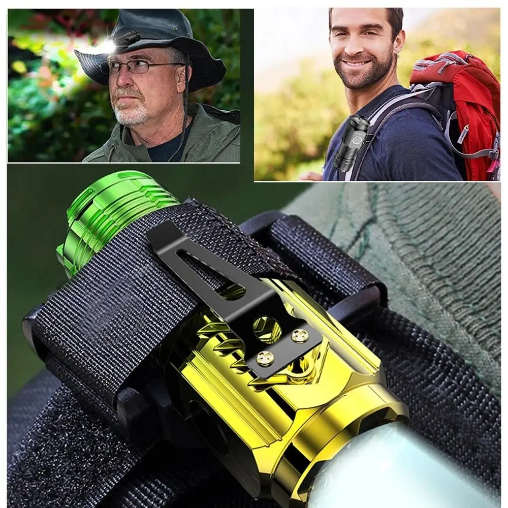 With Clip Three-Eyed Mini Flashlight Multi-Uses Mini Flash Super Power Flashlight Portable Rechargeable Emergency Flashlights