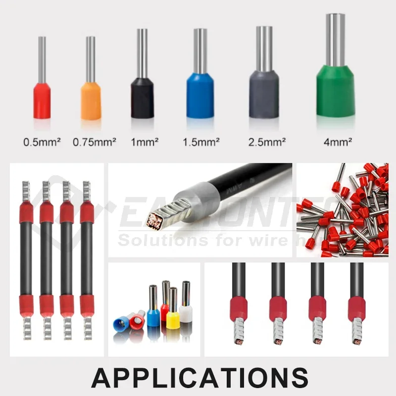 EW-5010B Wire stripping and crimping machine for insulated tube terminals square clamp 0.5-4.0mm loose single terminal tapp