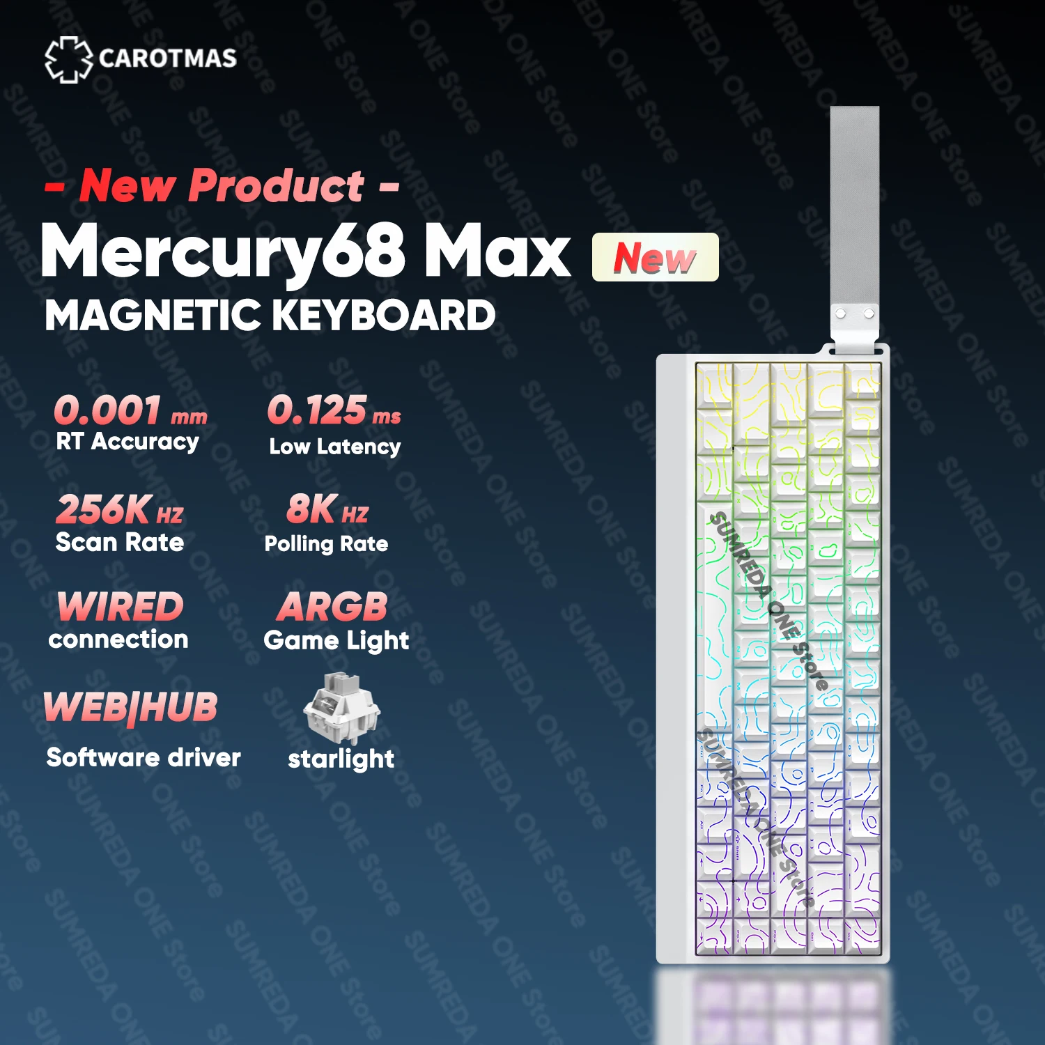 

NEW IROK Mercury68 PRO MAX RT0.001mm 8K Return Rate 0.125ms Delay Gaming Magnetic Mechanical Keyboard Wired RGB Gaming Keyboard