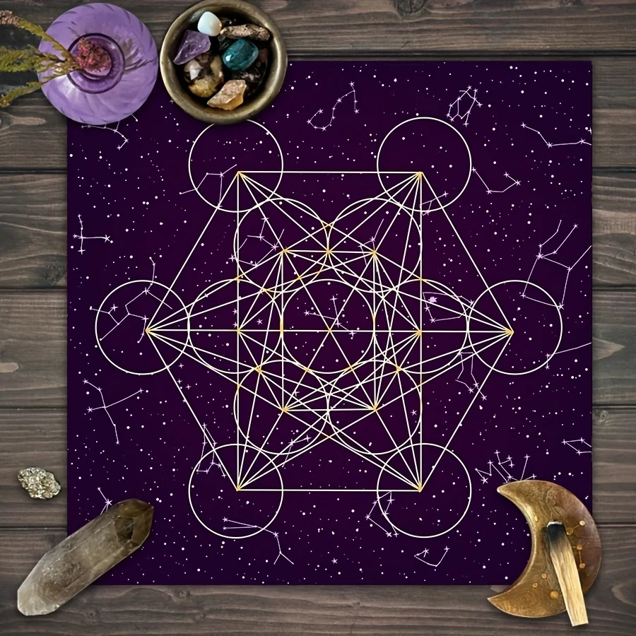 

VIKAMA Tarot Tapestry Zodiac Tarot Tablecloth Bohemian Witchcraft Home Dormitory Decoration Party Supplies Decoration