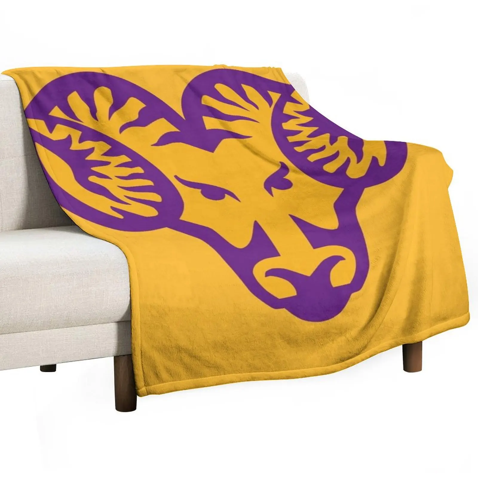 

The West Chester Golden Rams Throw Blanket Cute Blankets For Bed funny gift bed plaid Blankets